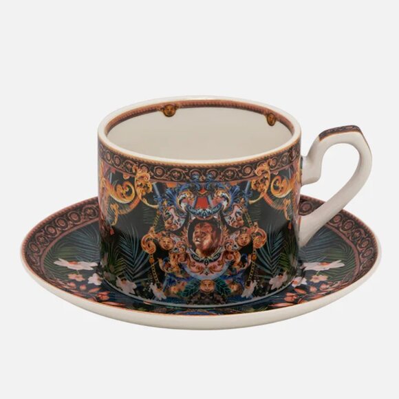 Rare! Camilla Fearless Felis Tea Cup And Saucer Set - Picture 5 of 11